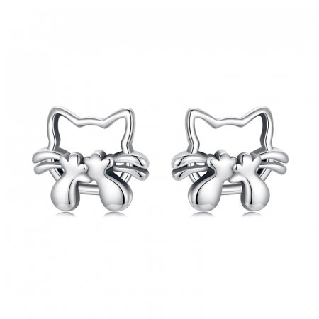Cercei argint cu pisicute