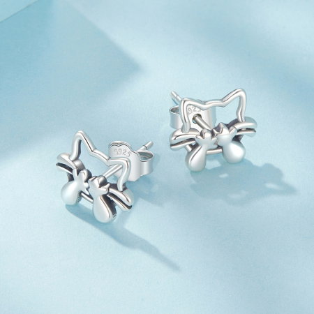 Cercei argint cu pisicute [4]