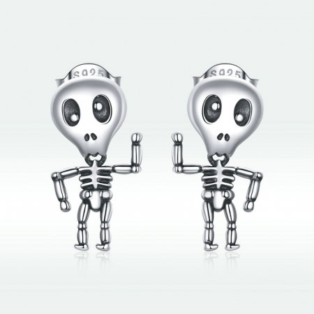 Cercei argint cu schelete haioase [7]