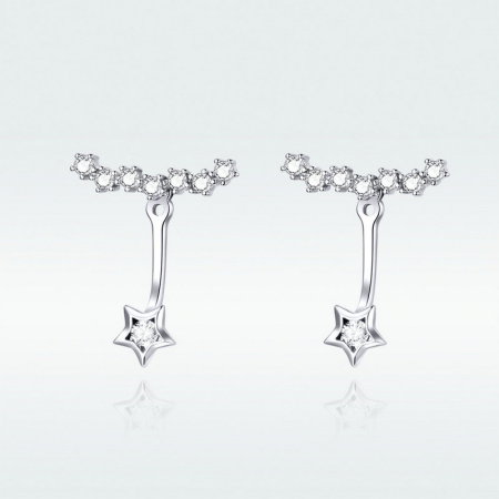 Cercei argint cu steluta si cristale [7]
