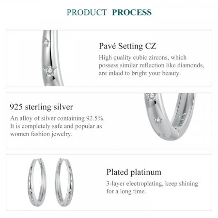 Cercei argint cu stelute [8]