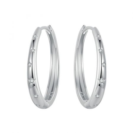 Cercei argint cu stelute