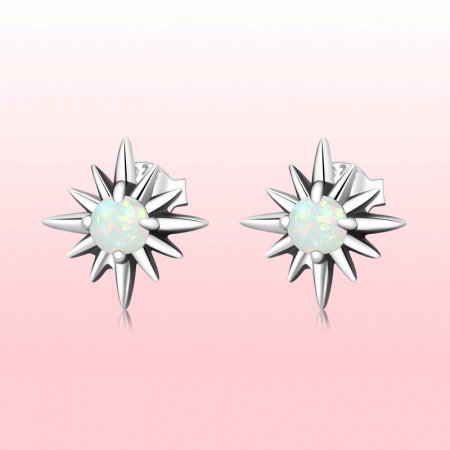 Cercei argint cu stelute de opal [9]