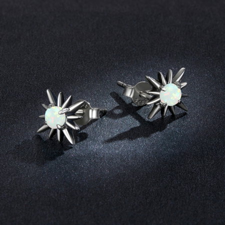 Cercei argint cu stelute de opal [4]