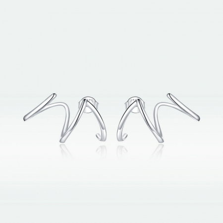 Cercei argint cu surub, pe ureche [7]