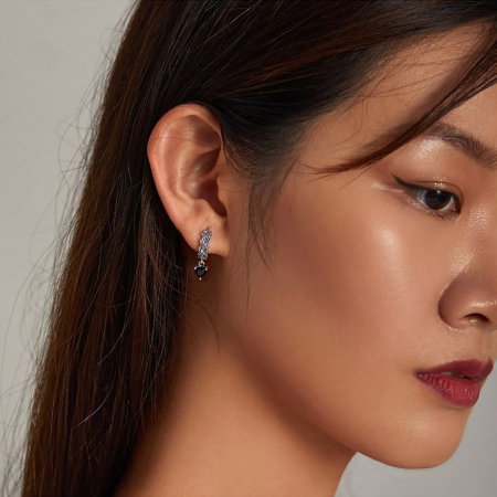 Cercei argint cu trandafiri [2]