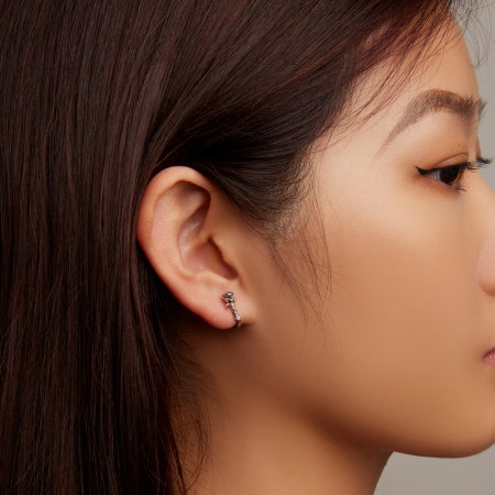 Cercei argint cu trandafiri [3]