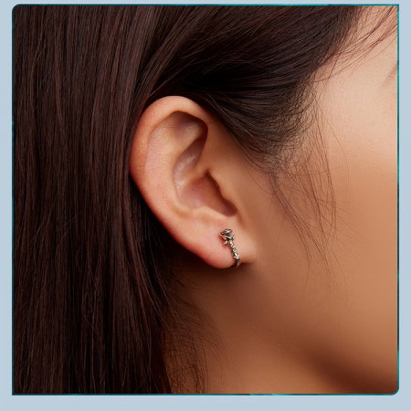 Cercei argint cu trandafiri [7]