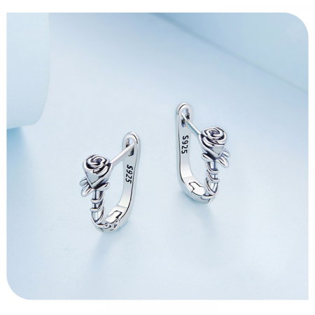 Cercei argint cu trandafiri [8]