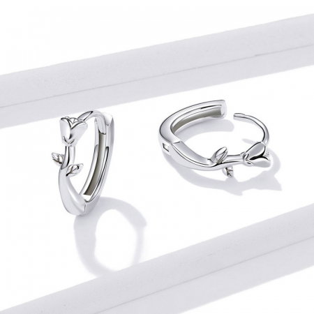 Cercei argint cu trandafiri [2]