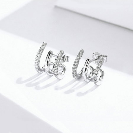 Cercei argint cu zirconii [2]