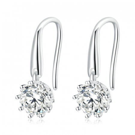 Cercei argint cu zirconii
