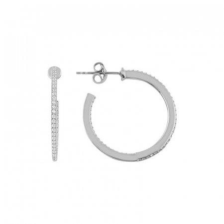 Cercei argint cu zirconii