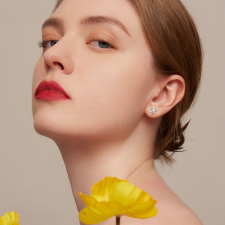 Cercei argint cu zirconii albastre [3]