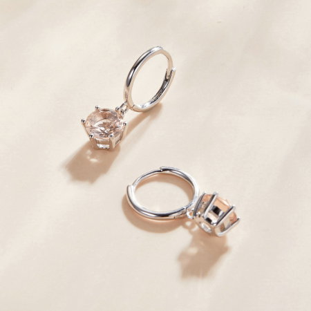 Cercei argint cu zirconii rotunde [4]