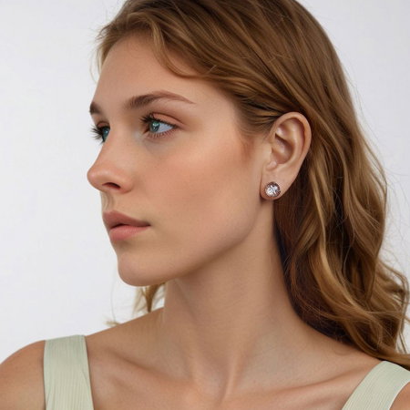 Cercei argint cu zirconiu si opal [7]