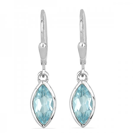 Cercei argint Dorothy, 925, cu topaz Sky Blue - EVA0037 [0]