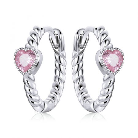 Cercei argint dragoste pura