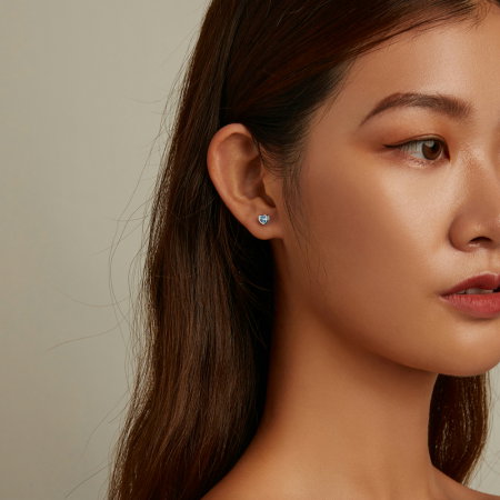 Cercei argint dragoste simpla [7]