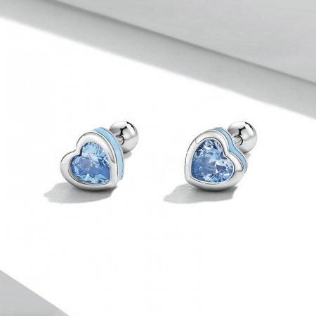 Cercei argint dragoste simpla [4]