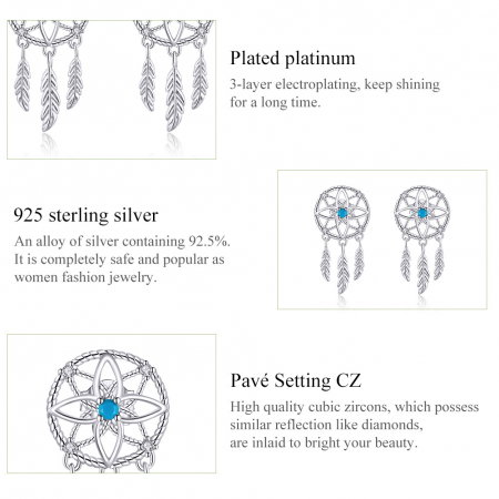 Cercei argint Dreamcatcher [6]