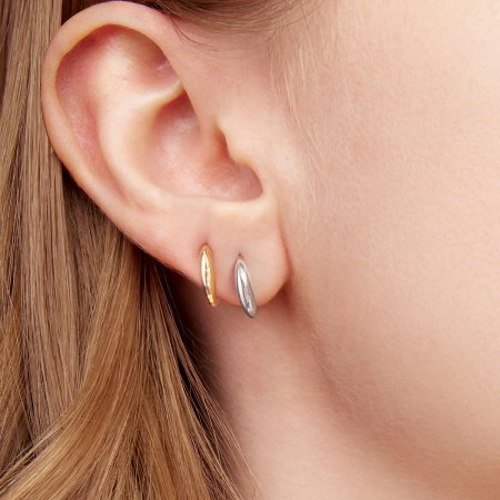 Cercei argint ear cuff placati cu aur [5]