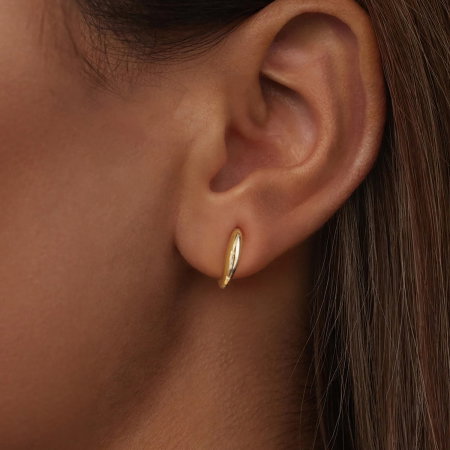 Cercei argint ear cuff placati cu aur [3]