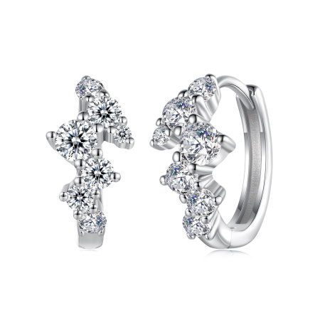 Cercei argint ear cuff cu Zirconia stralucitoare [0]