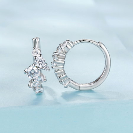 Cercei argint ear cuff cu Zirconia stralucitoare [2]