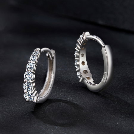 Cercei argint Elegance cu Moissanite [5]