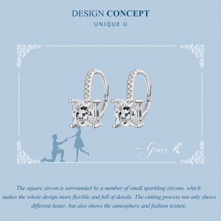 Cercei argint eleganti cu zirconii [8]