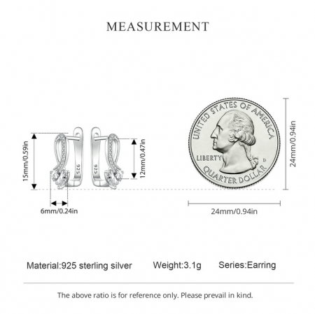 Cercei argint eleganti cu inimioare [12]