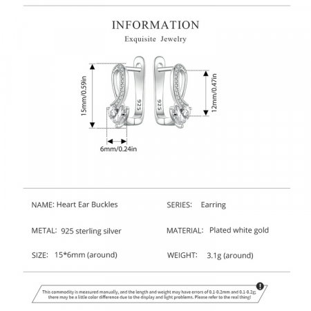 Cercei argint eleganti cu inimioare [11]