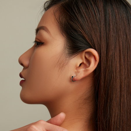 Cercei argint eleganti cu inimioare [6]