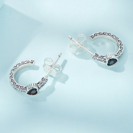 Cercei argint eleganti cu inimioare [3]