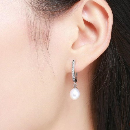 Cercei argint eleganti cu perle naturale si zirconii [1]