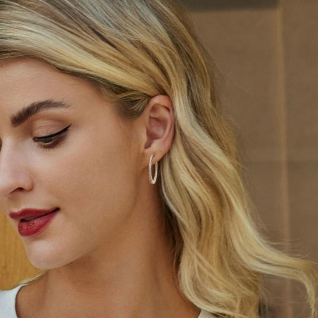 Cercei argint eleganti cu zirconii [3]