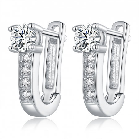 Cercei argint eleganti cu zirconii [0]