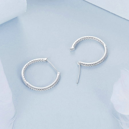 Cercei argint eleganti cu zirconii [4]