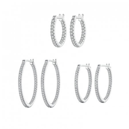 Cercei argint eleganti cu zirconii [19]