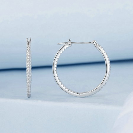 Cercei argint eleganti cu zirconii [10]