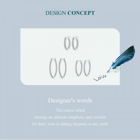 Cercei argint eleganti cu zirconii [12]