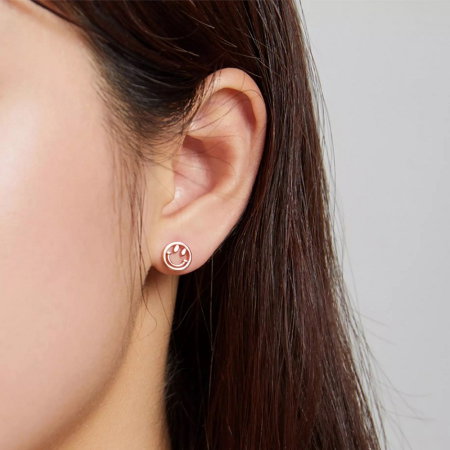 Cercei argint fete zambitoare placati cu aur roz [1]