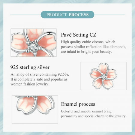 Cercei argint floare de cires [11]