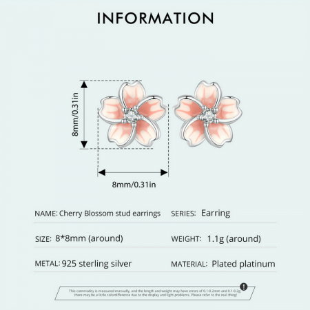 Cercei argint floare de cires [9]