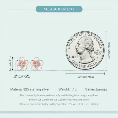 Cercei argint floare de cires [10]
