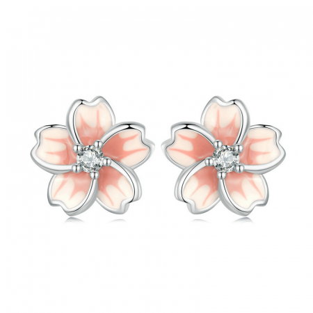 Cercei argint floare de cires [7]