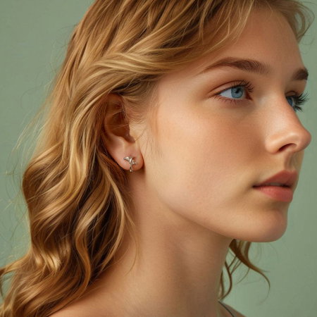 Cercei argint florali [5]