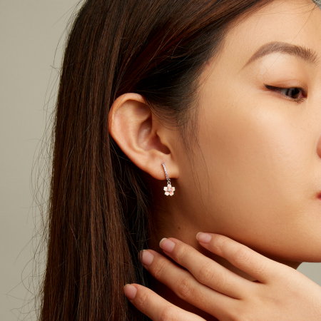 Cercei argint flori de cires [1]