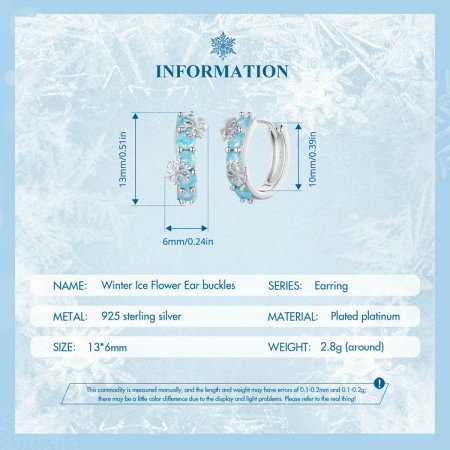 Cercei argint flori de gheata [8]